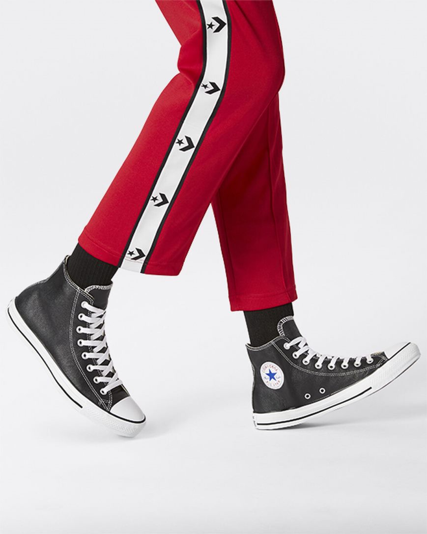 Tenisi Inalti Barbati Converse Chuck Taylor All Star Piele Negrii | RO TAKEJ487